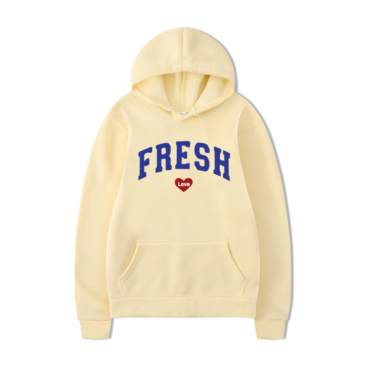 Women's hoodie with playful lettering and soft inner fleece Lisslune