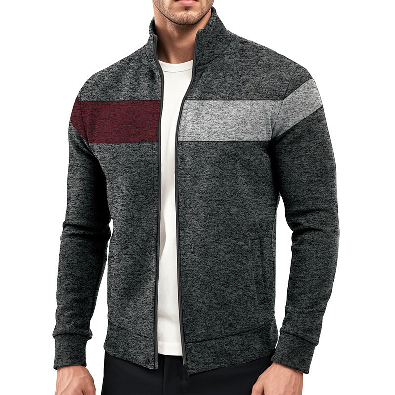 Men's sporty jacket with innovative contrast stripes Lisslune