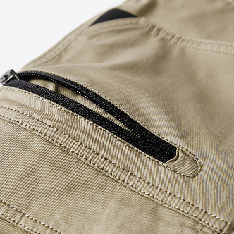 Men's robust cargo pants with practical pockets and elastic waistband Lisslune