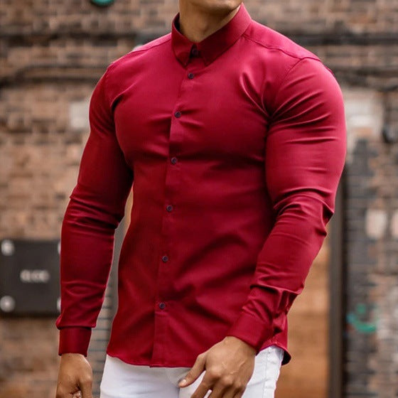 Men's Elegant Shirt with Slim Fit Lisslune