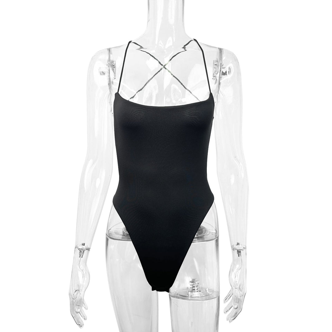 Damen Body mit tiefem Ausschnitt und schmalen Trägern Lisslune