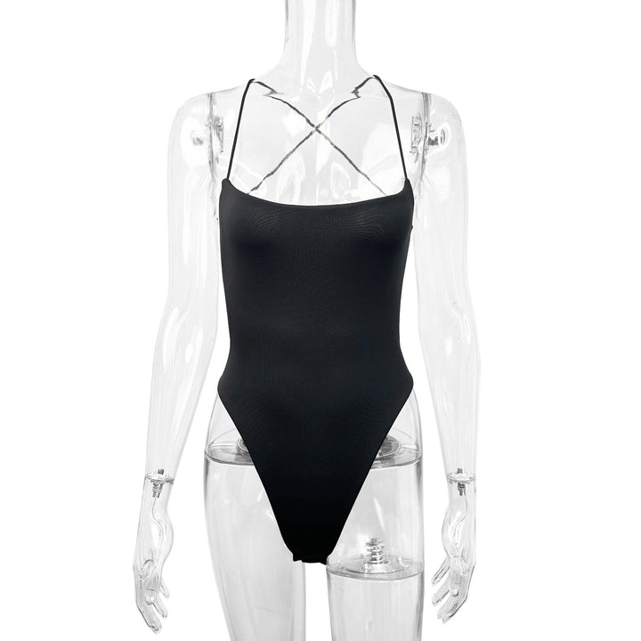 Damen Body mit tiefem Ausschnitt und schmalen Trägern Lisslune