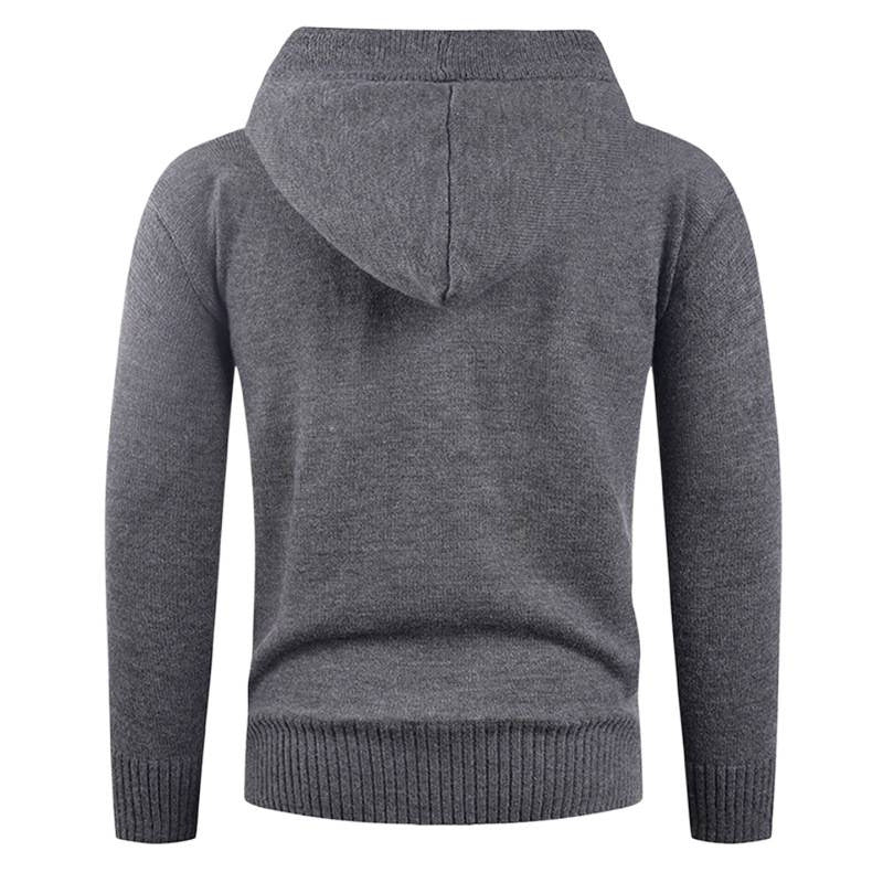Men's stylish hooded sweatshirt with button detail Lisslune