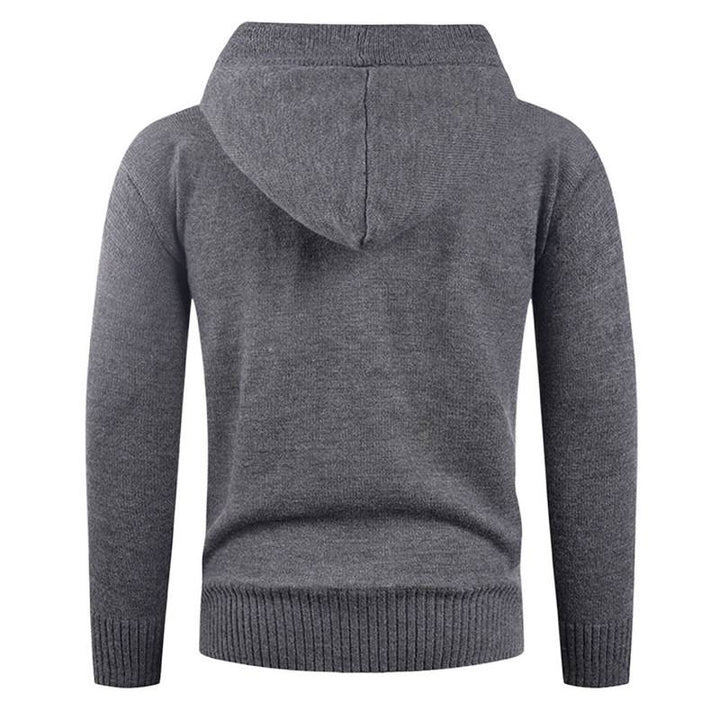Men's stylish hooded sweatshirt with button detail Lisslune