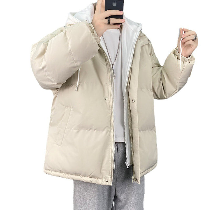 Men's quilted winter jacket with removable hood and soft lining Lisslune