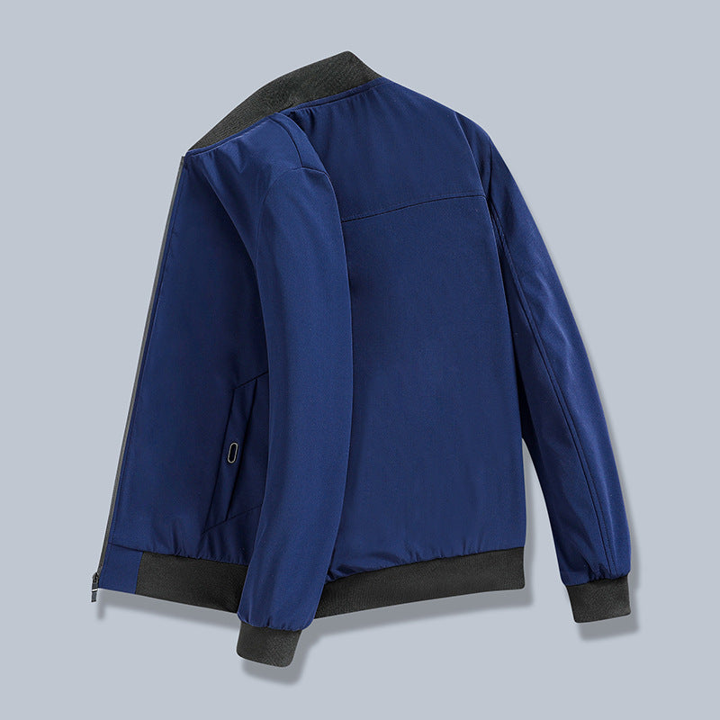 Men's sporty transitional jacket with elastic cuffs and innovative pockets Lisslune