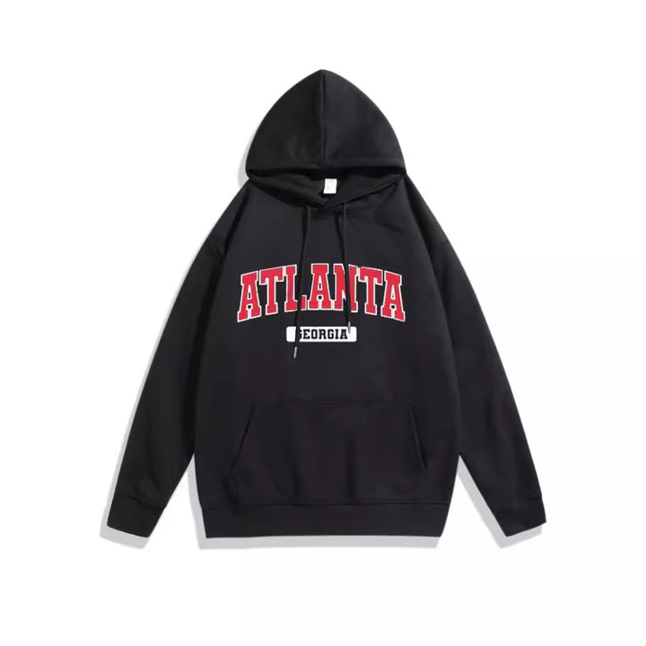 Women's hoodie with stylish Atlanta print Lisslune