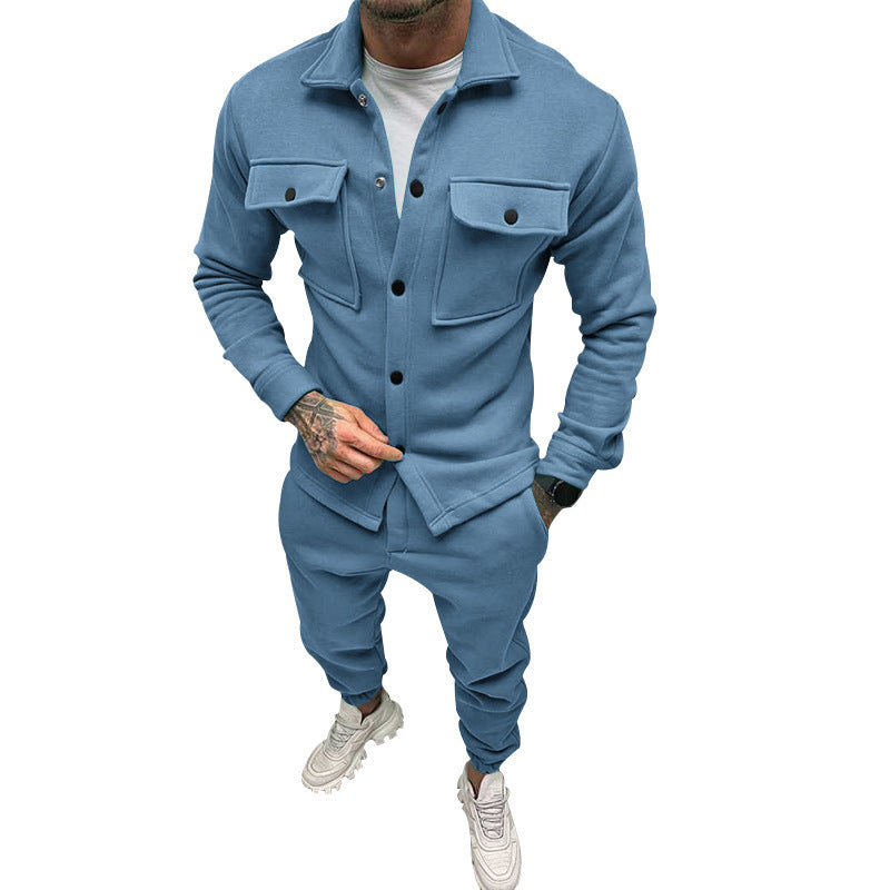 Men's sporty leisure set in a casual look with functional pockets Lisslune