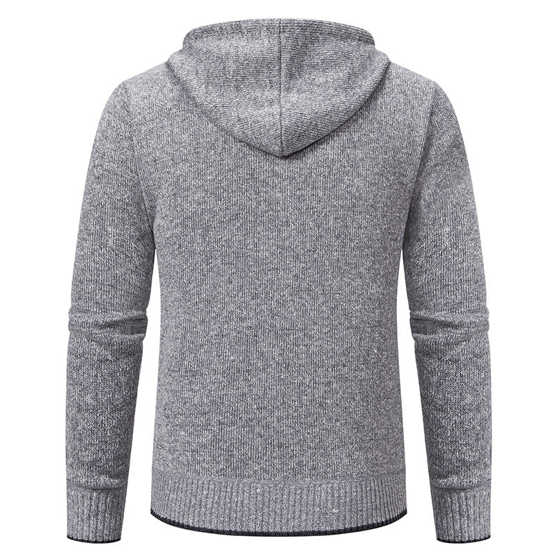 Men's cardigan with hood and soft inner lining Lisslune
