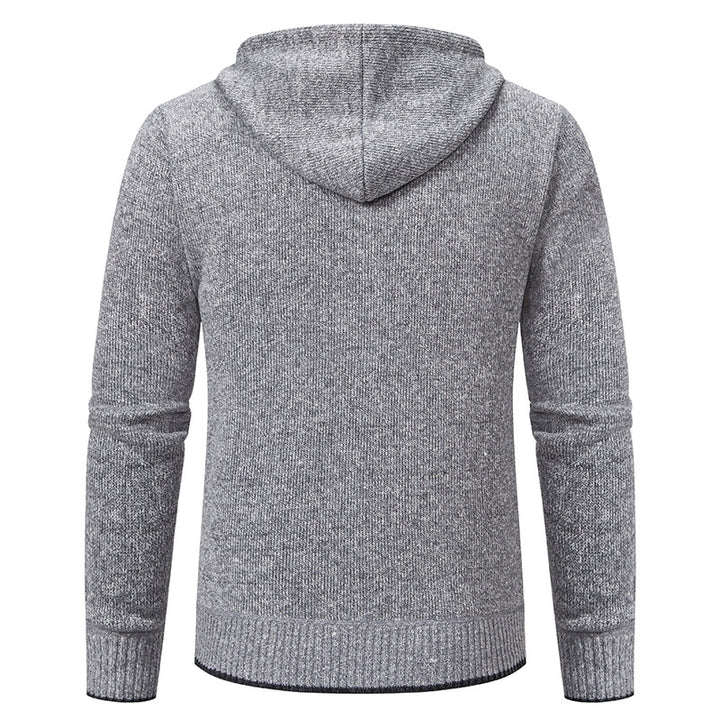 Men's cardigan with hood and soft inner lining Lisslune