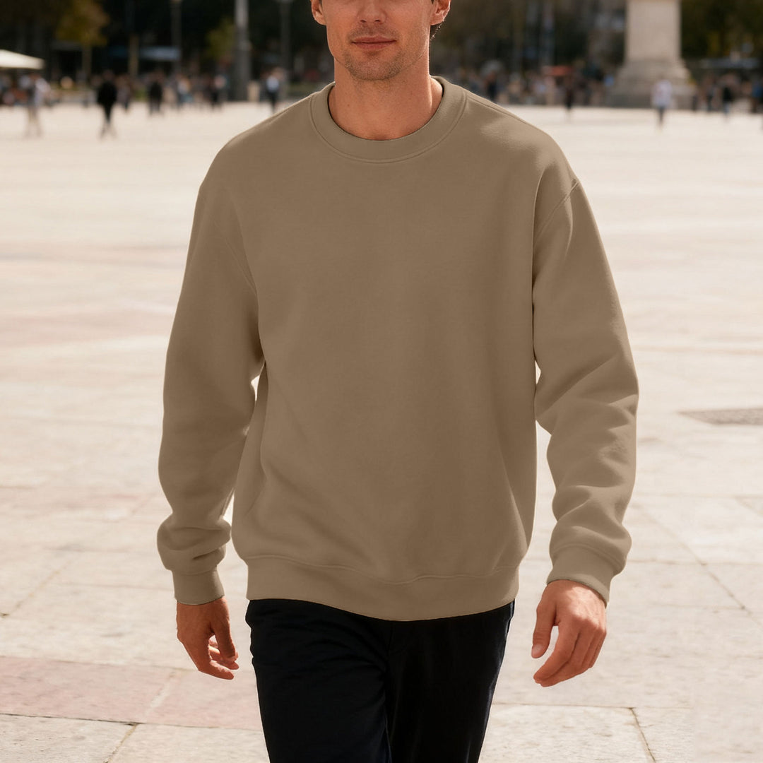 Men's comfortable sweatshirt with relaxed-fit cut and elastic cuffs Lisslune