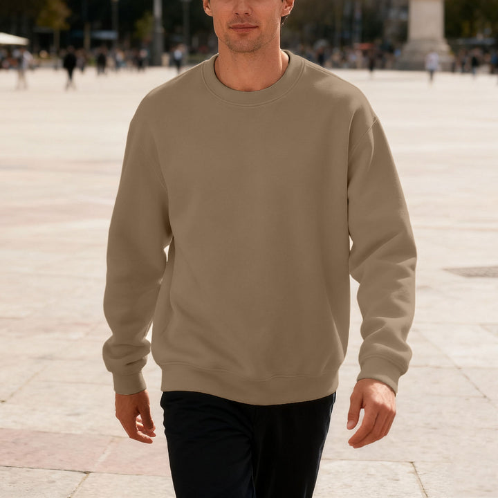 Men's comfortable sweatshirt with relaxed-fit cut and elastic cuffs Lisslune