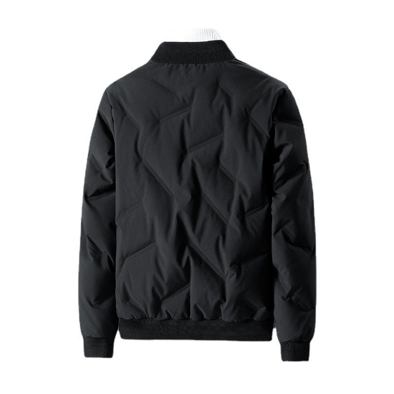 Men's quilted jacket with elastic cuffs and practical zip pockets Lisslune