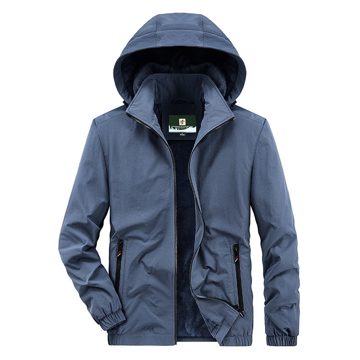 Men's Sporty Transitional Jacket with Innovative Cut Lisslune