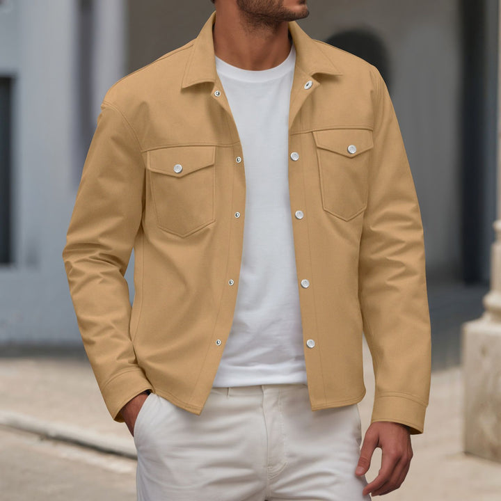 Men's fashionable shirt jacket with practical breast pockets and modern cut Lisslune