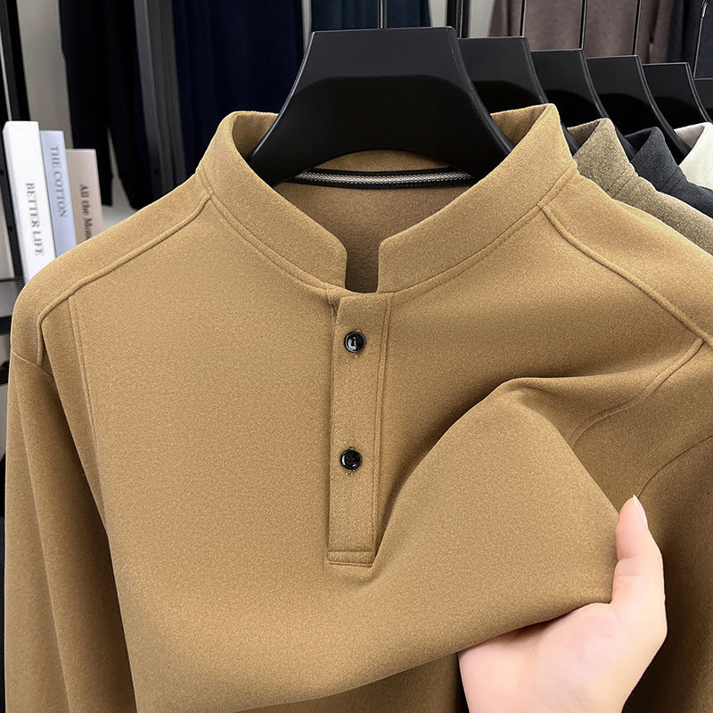 Men's casual long sleeve shirt with button closure Lisslune