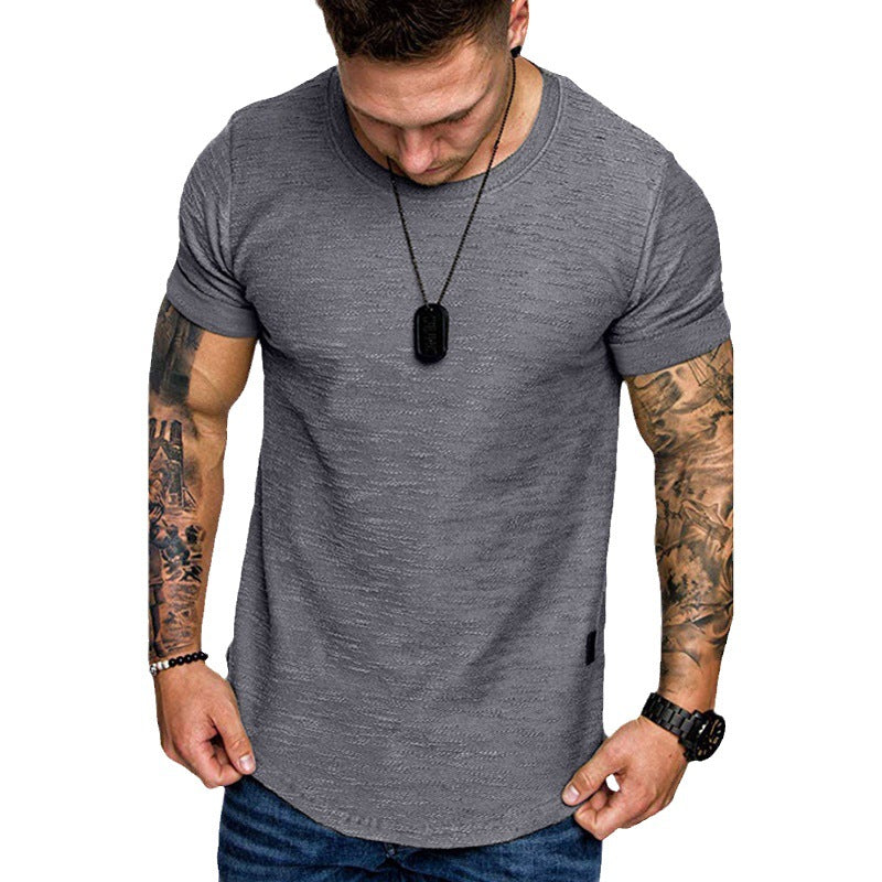 Men's high-quality T-shirt with textured fabric and figure-hugging cut Lisslune