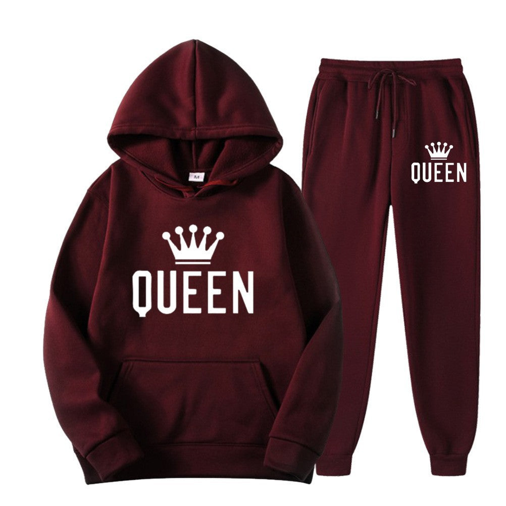 Women’s tracksuit with stylish crown design and loose fit Lisslune
