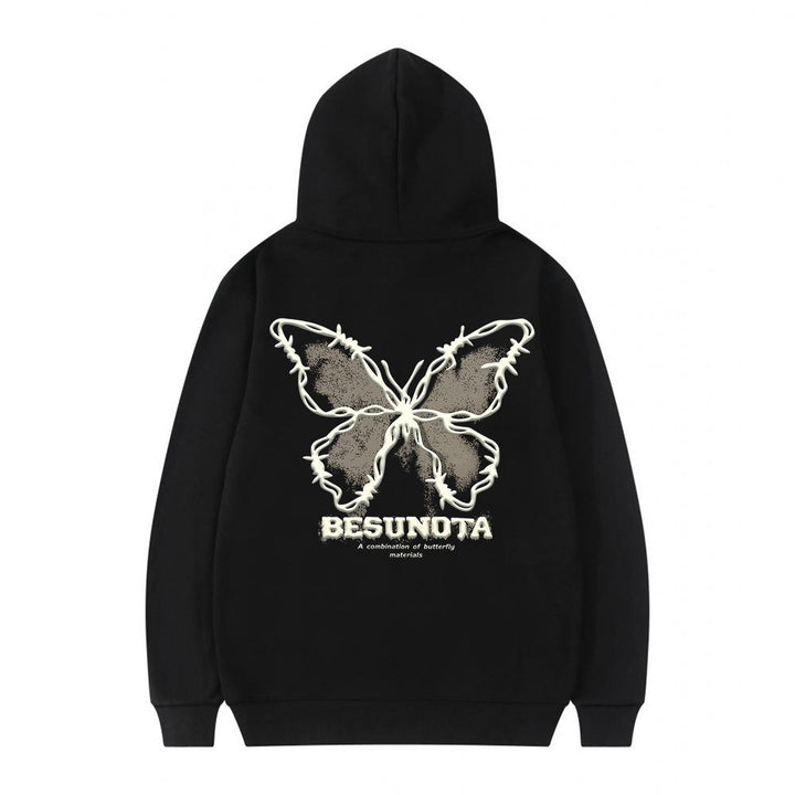 Women's hoodie with creative butterfly motif Lisslune