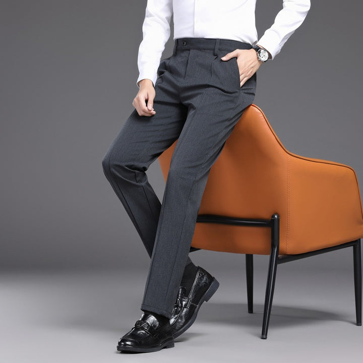 Men's elegant suit trousers with a slim fit and side pockets Lisslune