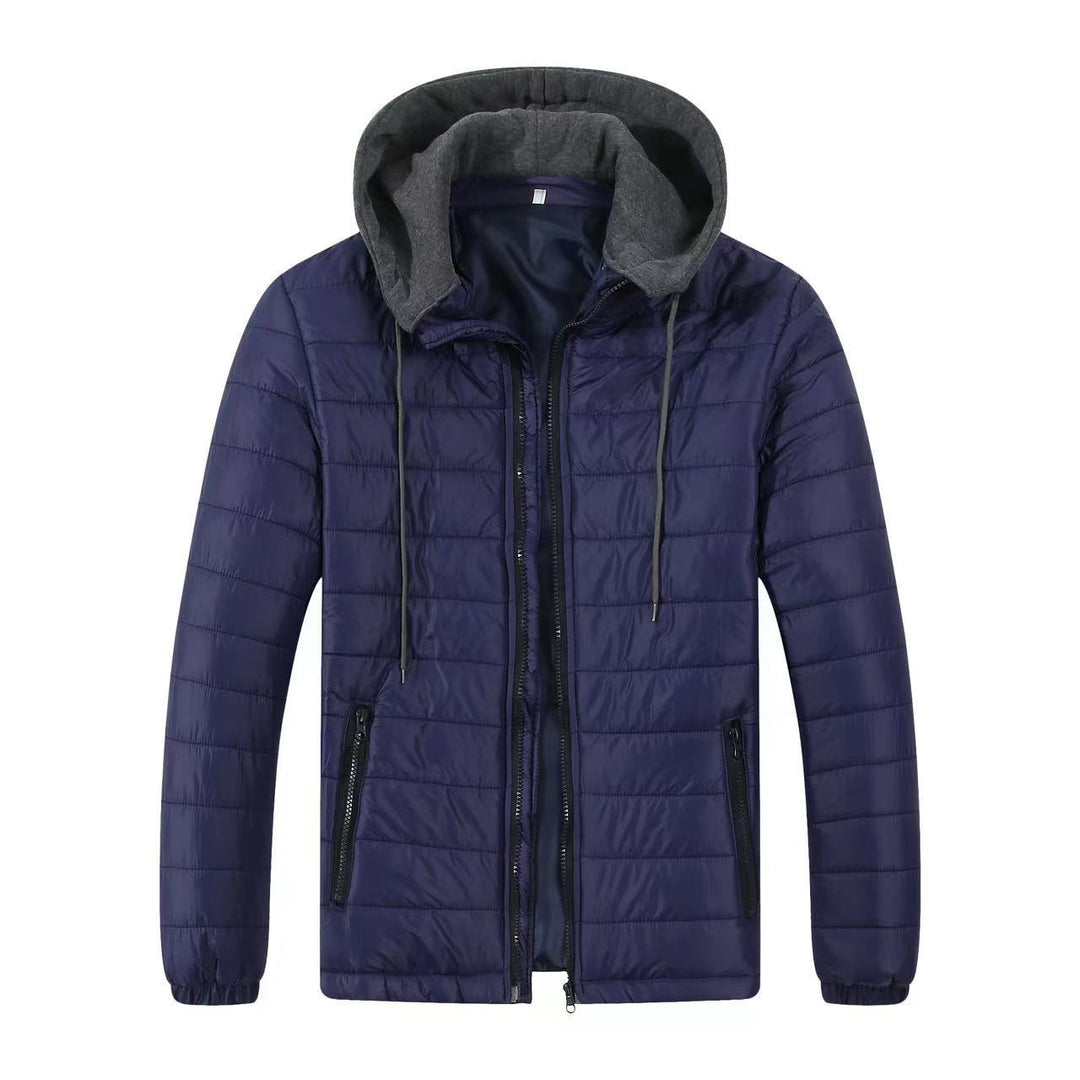 Men's padded transitional jacket with adjustable hood collar and insulating filling Lisslune