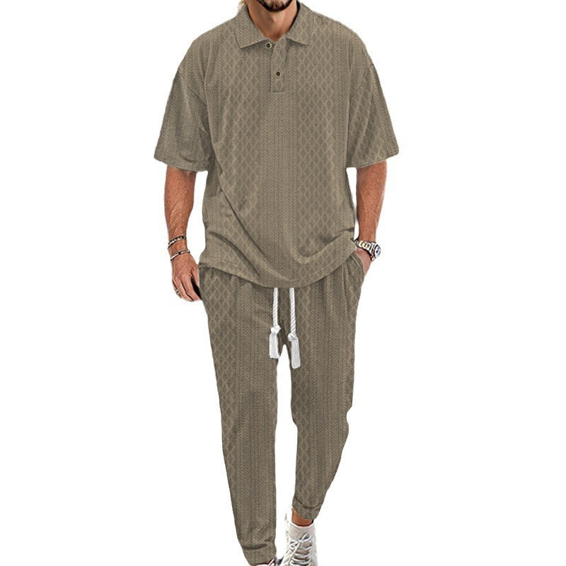 Men's leisure suit with modern design and breathable properties Lisslune