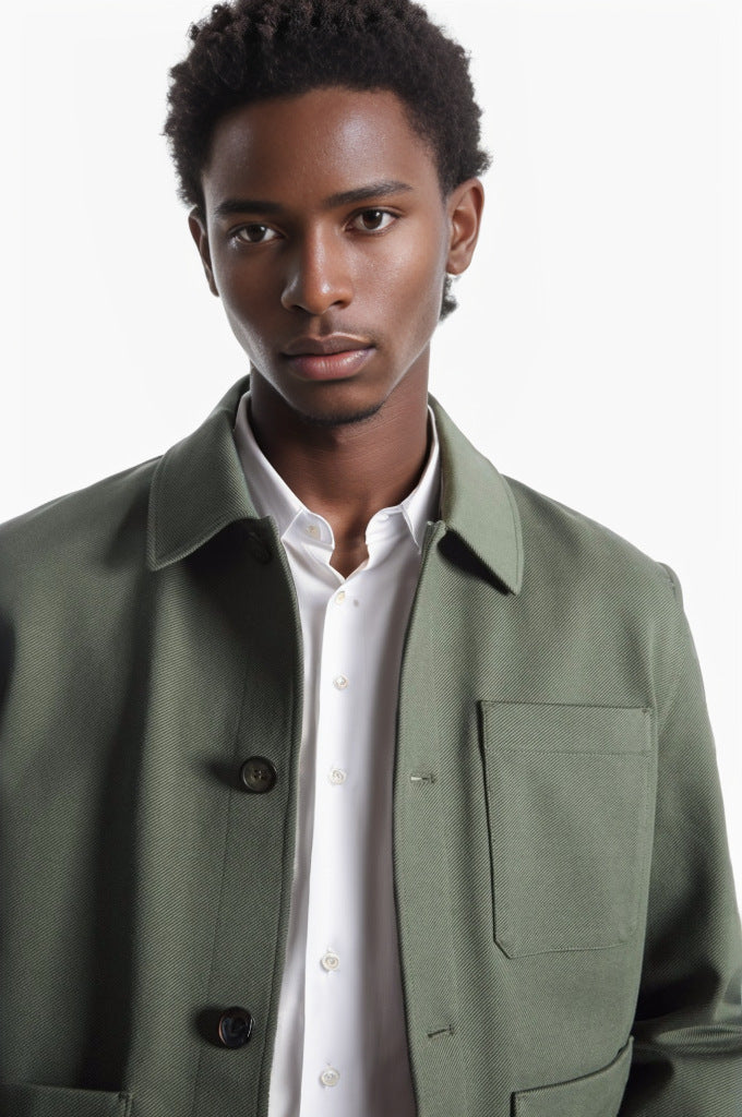 Men's stylish utility jacket with practical pockets Lisslune