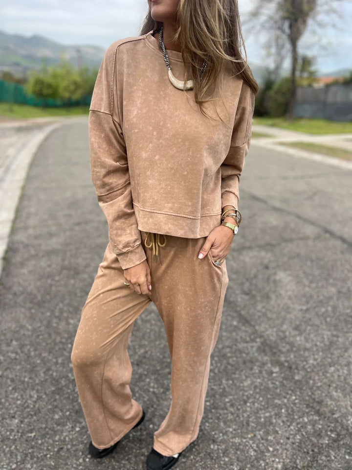Women Casual Sweatshirt and Jogging Pants Set Lisslune