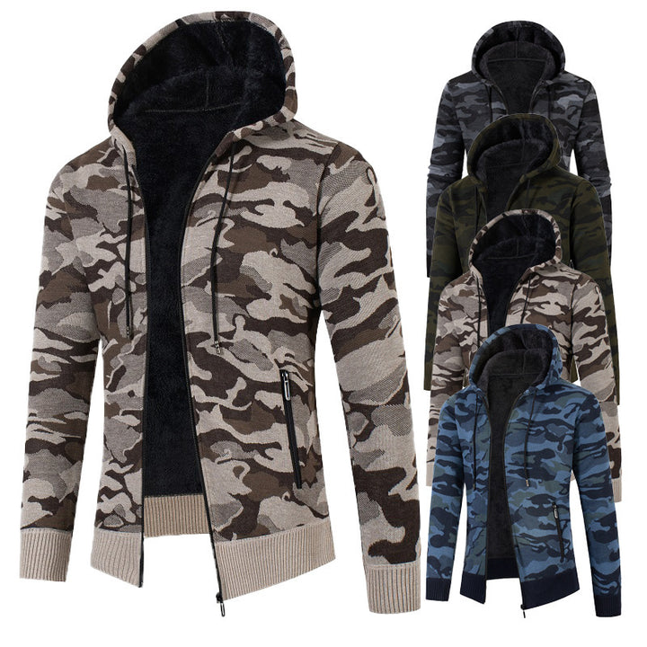 Men's fashionable hooded sweater with check pattern Lisslune