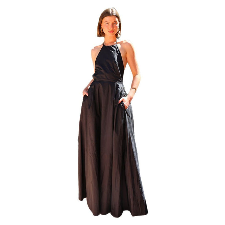 Ladies Maxi Skirt with High Waistband and Elegant Chiffon Overlay