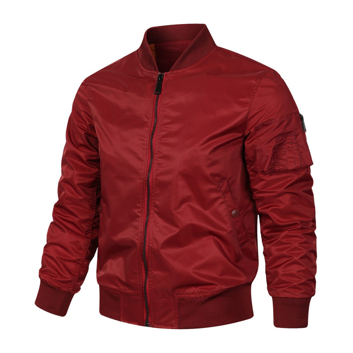 Men's bomber jacket with functional pockets and casual design Lisslune