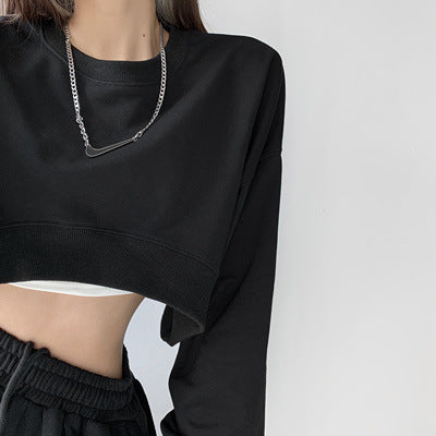 Women's Cropped Sweatshirt Lisslune