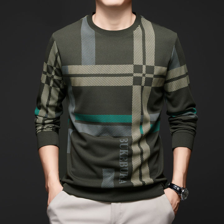 Men's stylish shirt with textured design and unique graphic print Lisslune