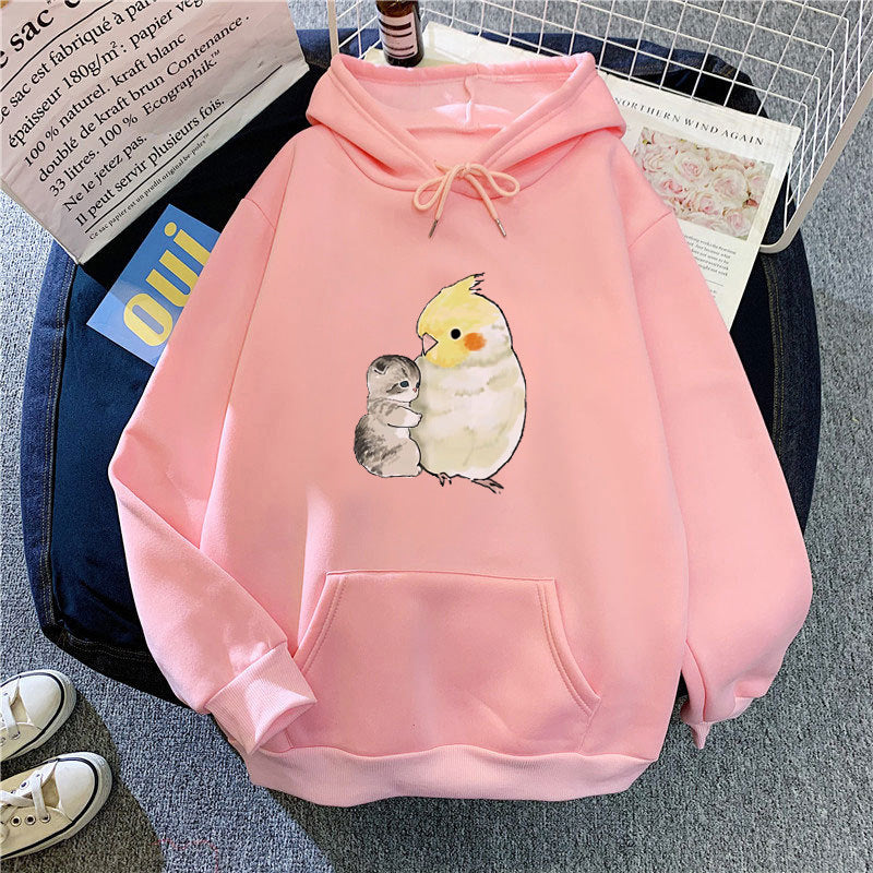 Ladies hoodie with animal motif Lisslune
