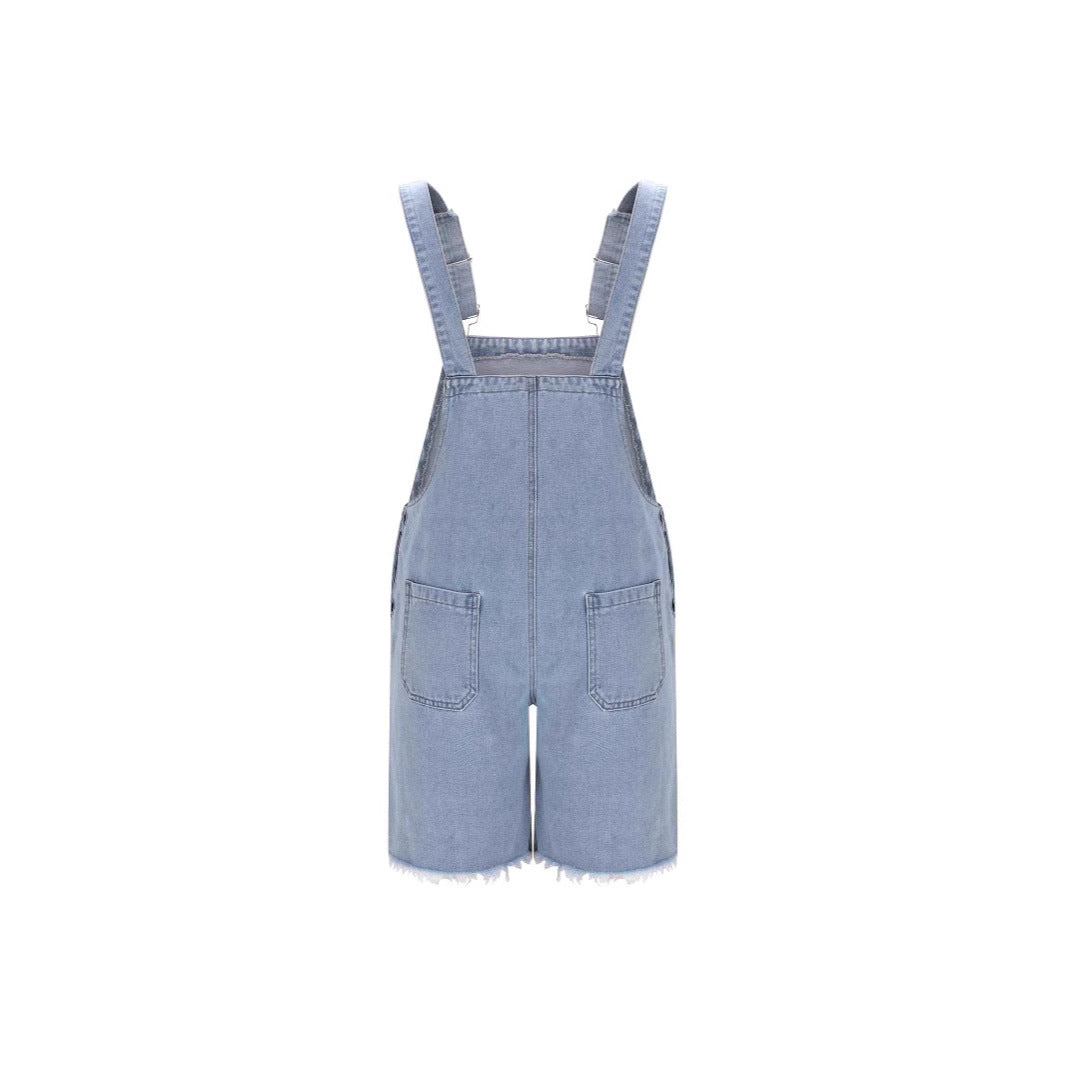 Herren Lässige Jeans-Latzhose Lisslune