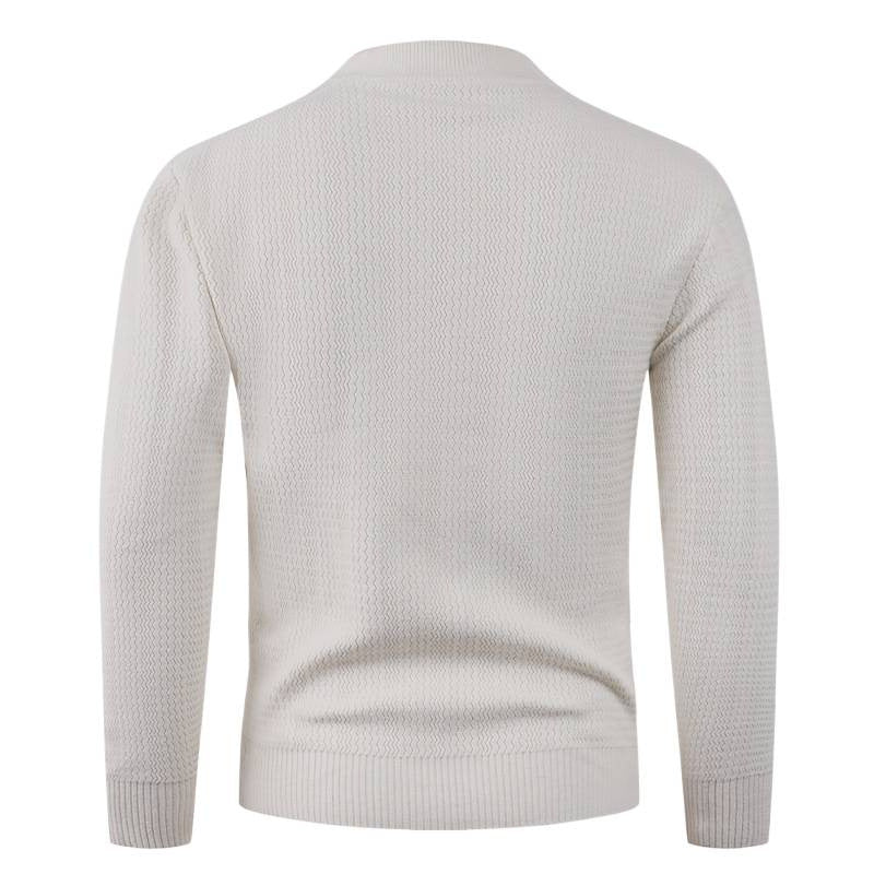 Men's structured sweater with high collar and fashionable design Lisslune