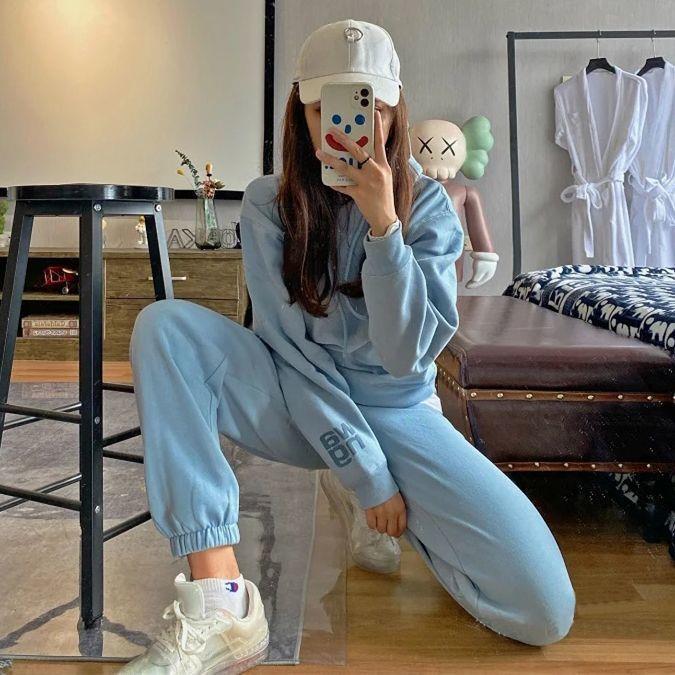 Women's Sporty Fleece Hoodie Set with Soft Inner Lining Lisslune