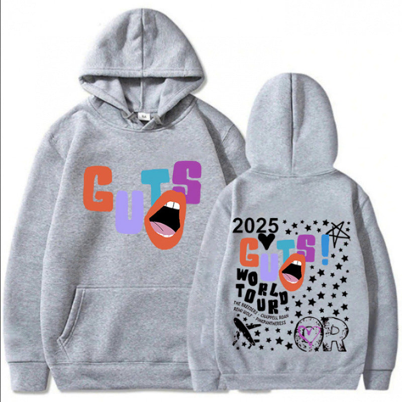 Women's hoodie with creative graphic elements and unique tour print Lisslune