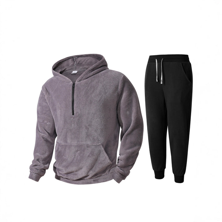 Men's Cozy Fleece Hoodie and Sweatpants Set Lisslune