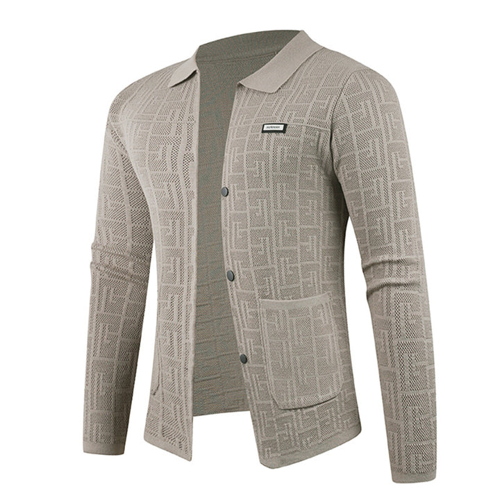 Men's fashionable cardigan with unique pattern Lisslune