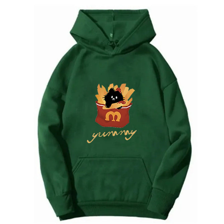 Women's hoodie with creative cat design Lisslune
