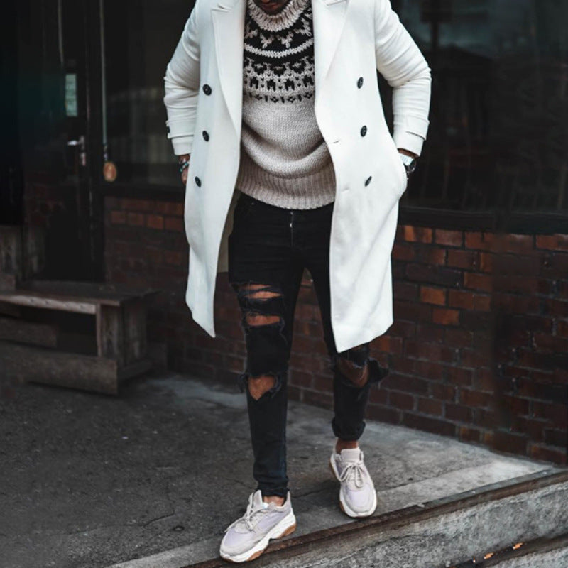 Men's elegant long coat Lisslune