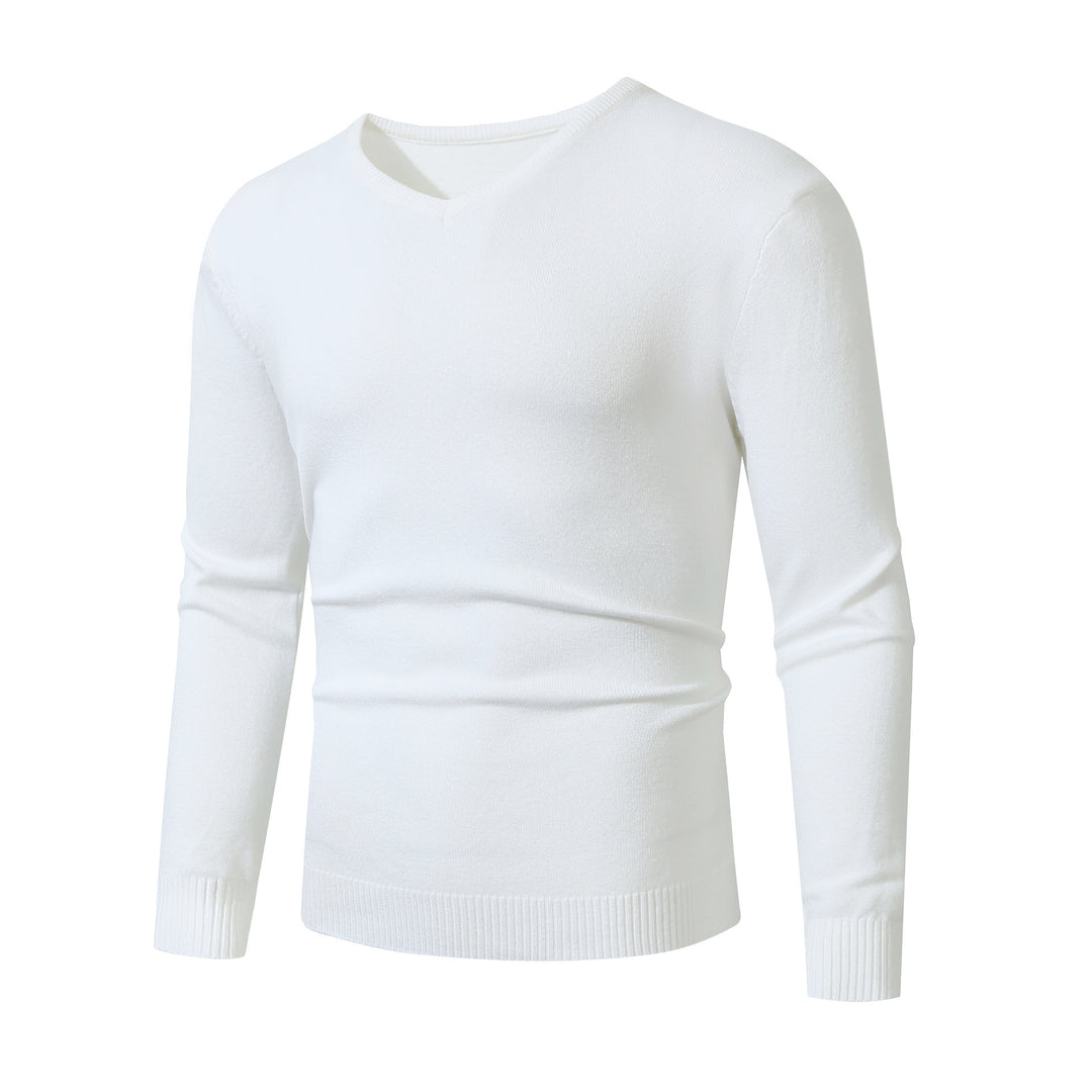 Men's elegant V-neck sweater Lisslune