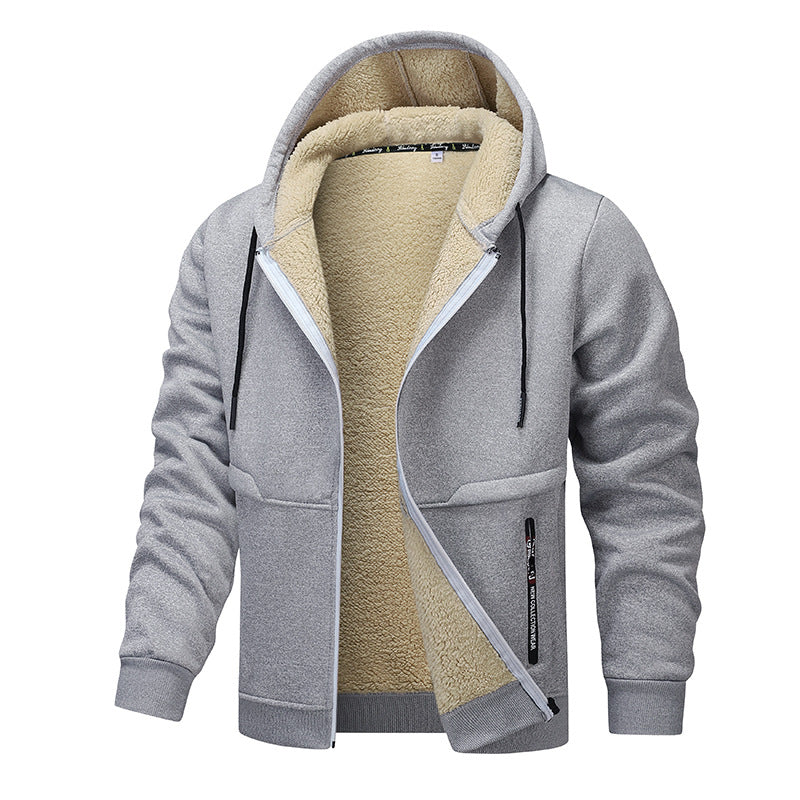 Men's cozy fleece jacket with high thermal insulation Lisslune