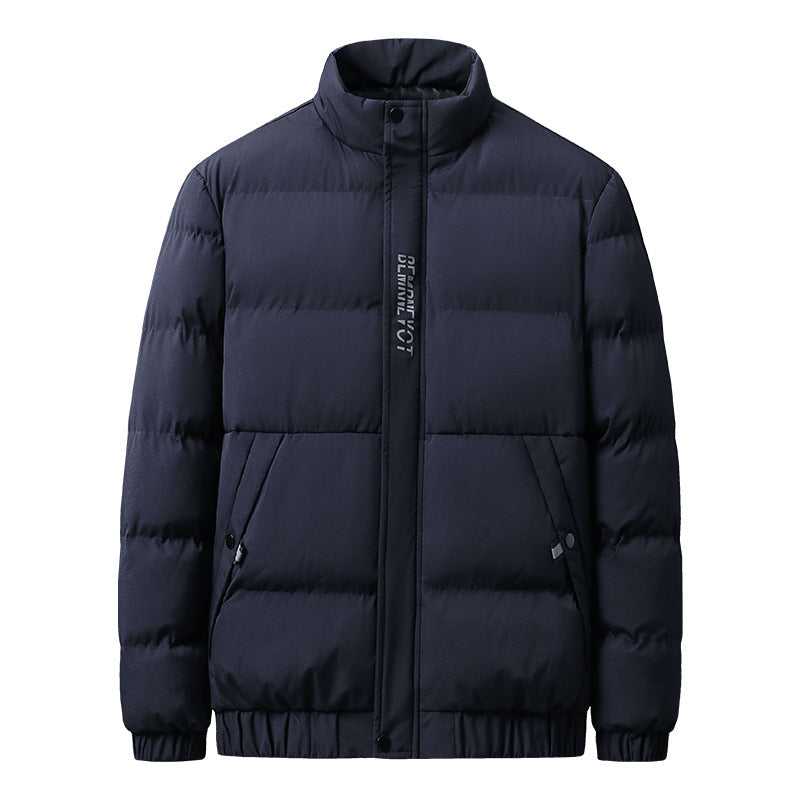 Men's quilted winter jacket with high collar and versatile pockets Lisslune