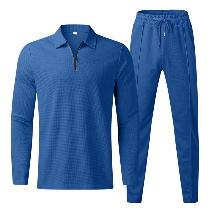 Men's sporty long-sleeve set with zipper and ergonomic cut Lisslune