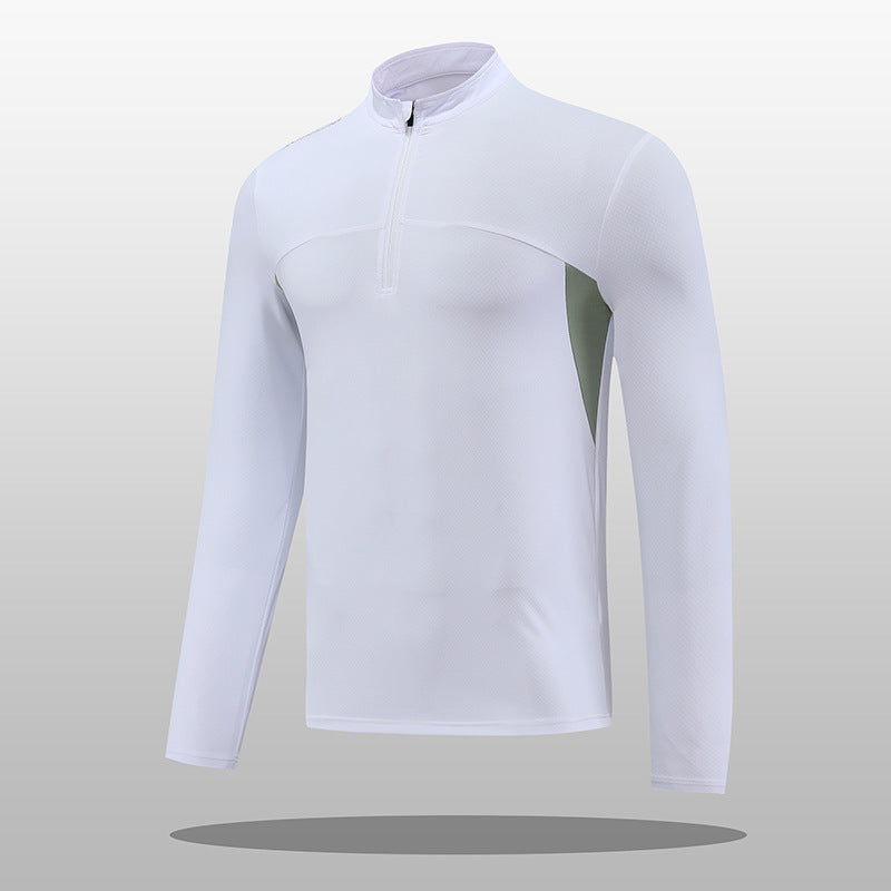 Men's functional thermal shirt with stand-up collar and zipper Lisslune