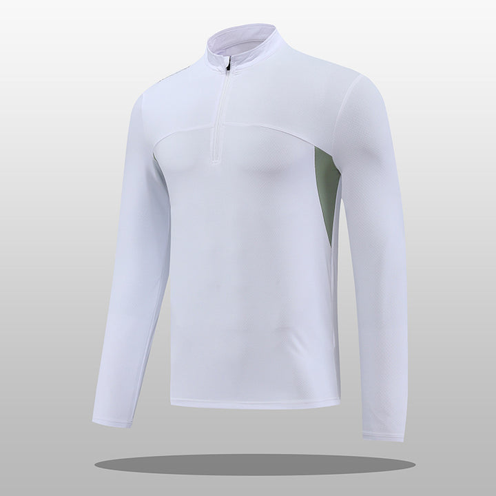Men's functional thermal shirt with stand-up collar and zipper Lisslune