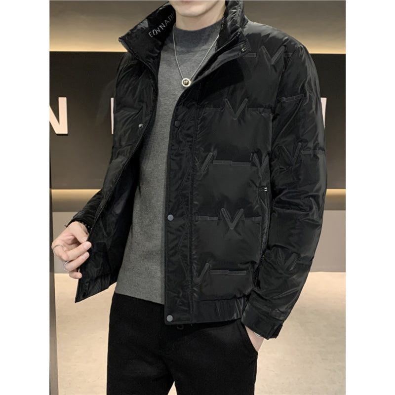 Men's Fashionable Lightweight Padded Jacket with Practical Zipper Lisslune