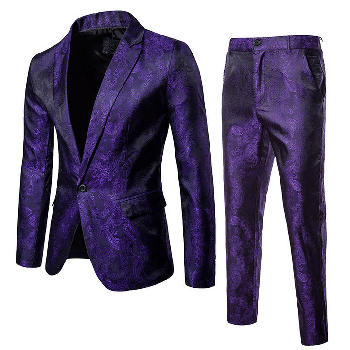 Men's elegant suit set with luxurious pattern Lisslune